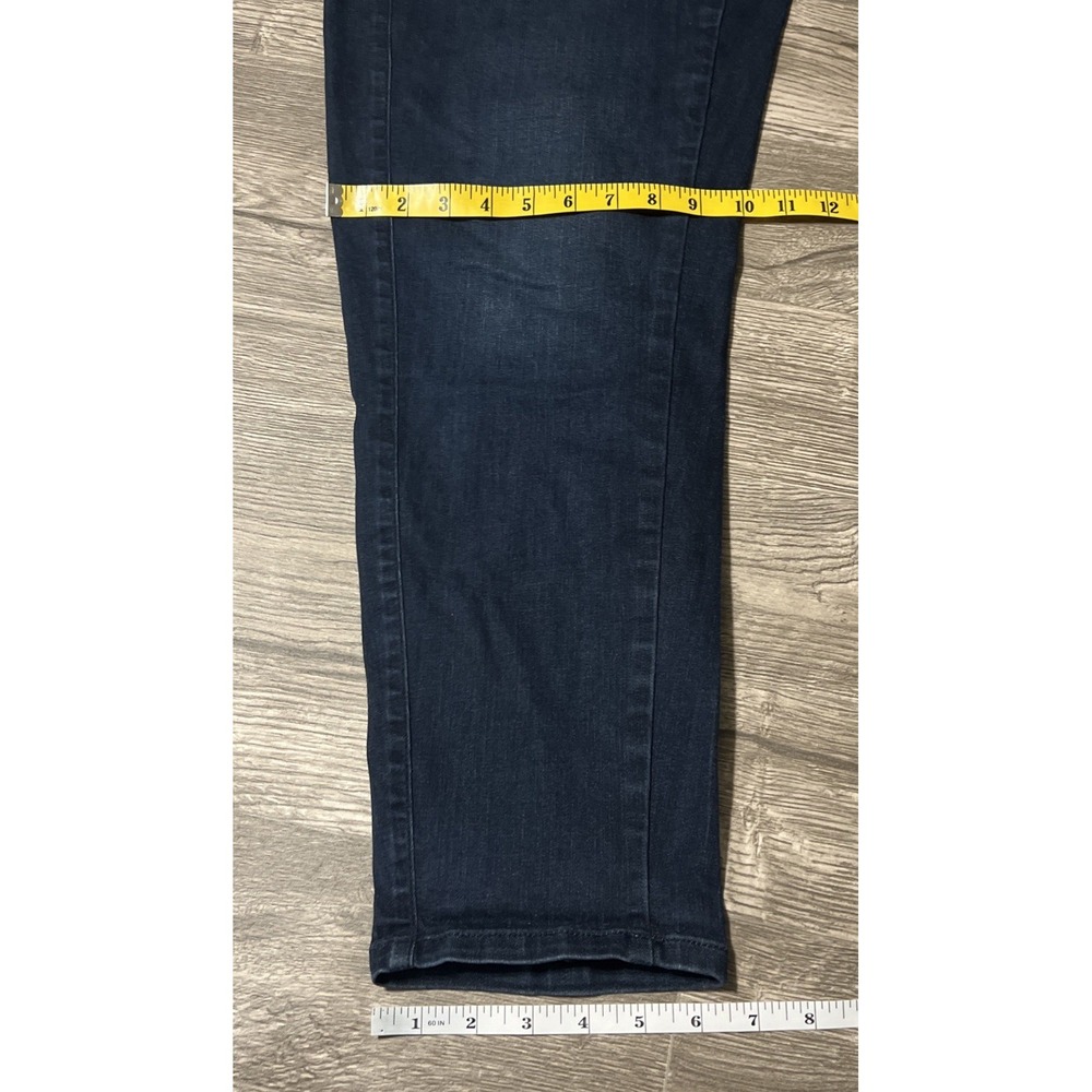Eileen Fisher Organic Cotton Stretch HighRise Tapered DarkWash Jean SZ 8 (31x28) - Picture 10 of 12